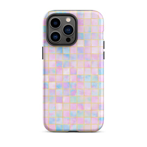 Pastel Geometric iPhone Case - KBB Exclusive Knitted Belle Boutique iPhone 14 Pro Max 