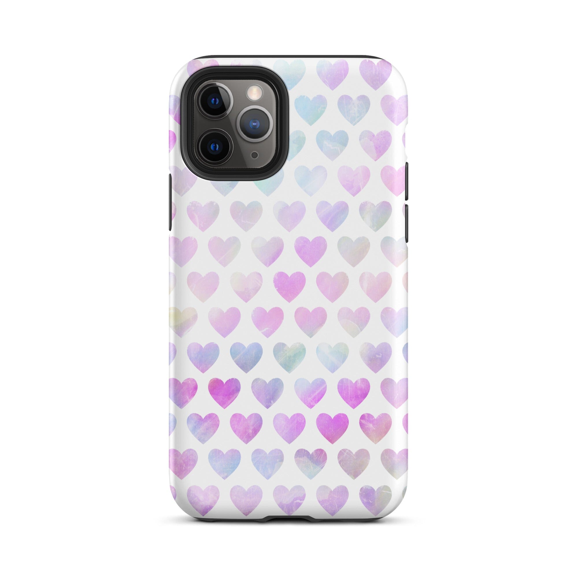 Pastel Hearts iPhone Case - KBB Exclusive Knitted Belle Boutique iPhone 11 