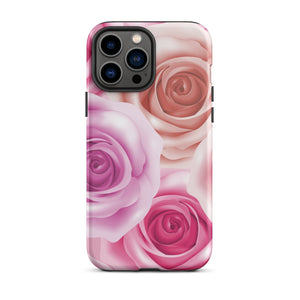 Pastel Roses iPhone Case - KBB Exclusive Knitted Belle Boutique iPhone 13 Pro Max 