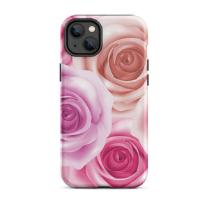 Pastel Roses iPhone Case - KBB Exclusive Knitted Belle Boutique iPhone 14 Plus 