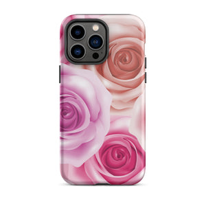 Pastel Roses iPhone Case - KBB Exclusive Knitted Belle Boutique iPhone 14 Pro Max 