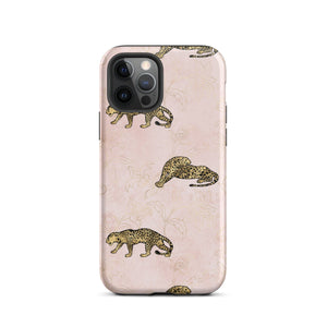 Pink Leopard iPhone Case - KBB Exclusive Knitted Belle Boutique iPhone 12 Pro 