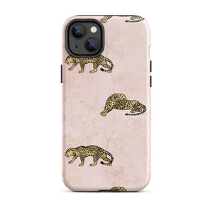 Pink Leopard iPhone Case - KBB Exclusive Knitted Belle Boutique iPhone 14 Plus 