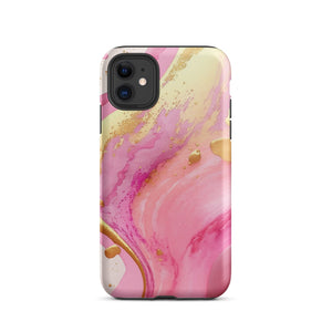 Pink Marble iPhone Case - KBB Exclusive Knitted Belle Boutique iPhone 11 