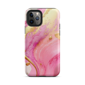 Pink Marble iPhone Case - KBB Exclusive Knitted Belle Boutique iPhone 11 Pro 