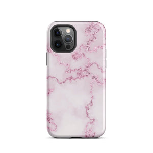Pink Marble iPhone Case - KBB Exclusive Knitted Belle Boutique iPhone 12 Pro 