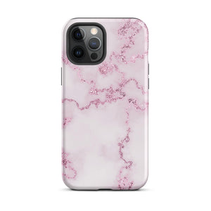 Pink Marble iPhone Case - KBB Exclusive Knitted Belle Boutique iPhone 12 Pro Max 