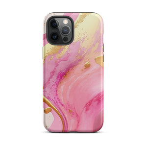 Pink Marble iPhone Case - KBB Exclusive Knitted Belle Boutique iPhone 12 Pro Max 
