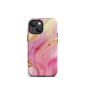 Pink Marble iPhone Case - KBB Exclusive Knitted Belle Boutique iPhone 13 mini 