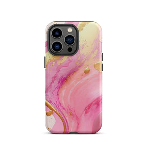 Pink Marble iPhone Case - KBB Exclusive Knitted Belle Boutique iPhone 13 Pro 