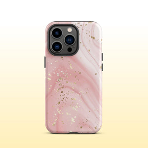 Pink Marble iPhone Case - KBB Exclusive Knitted Belle Boutique iPhone 13 Pro 