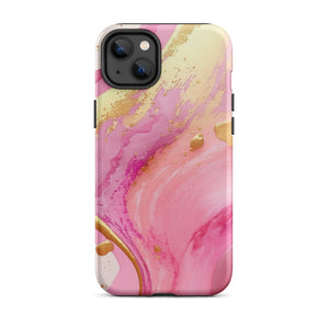Pink Marble iPhone Case - KBB Exclusive Knitted Belle Boutique iPhone 14 Plus 