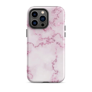 Pink Marble iPhone Case - KBB Exclusive Knitted Belle Boutique iPhone 14 Pro Max 