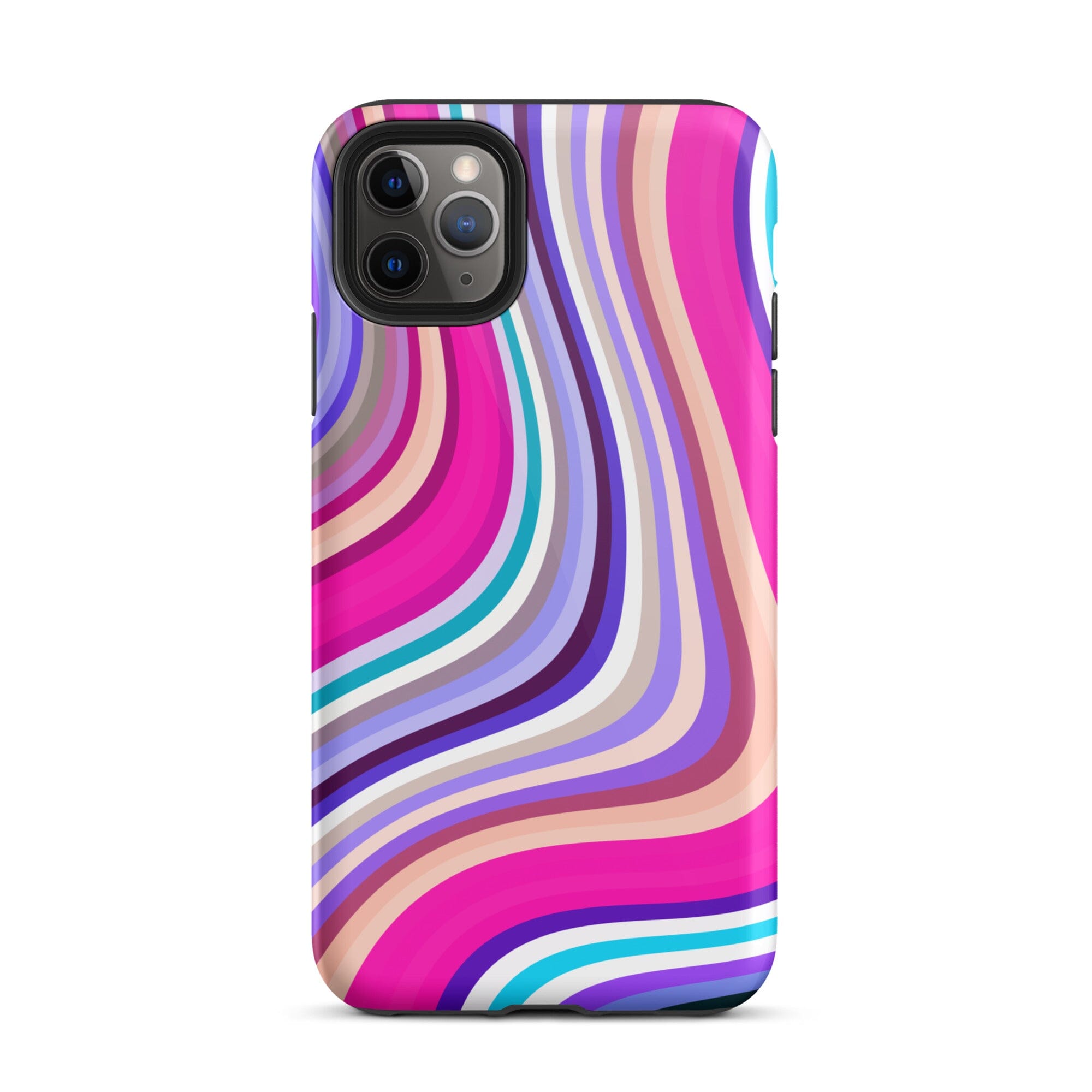Pink Retro Stripes Iphone Case - Kbb Exclusive