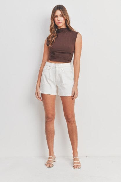 PLEATED SHORT JUST USA JEANS OFF WHITE XS 