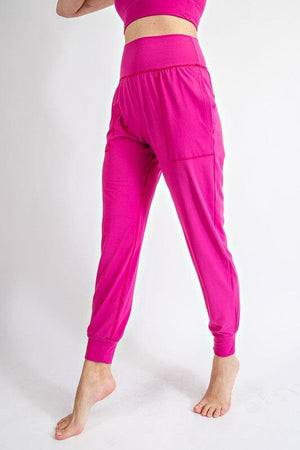 PLUS SIZE BUTTER SOFT JOGGERS WITH POCKETS Rae Mode 