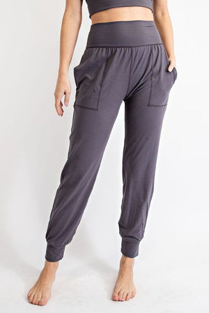 PLUS SIZE BUTTER SOFT JOGGERS WITH POCKETS Rae Mode 