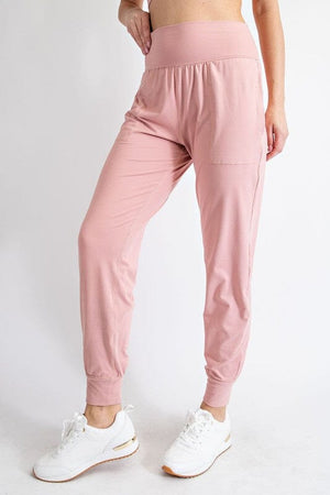 PLUS SIZE BUTTER SOFT JOGGERS WITH POCKETS Rae Mode 