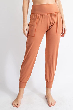 PLUS SIZE BUTTER SOFT JOGGERS WITH POCKETS Rae Mode 
