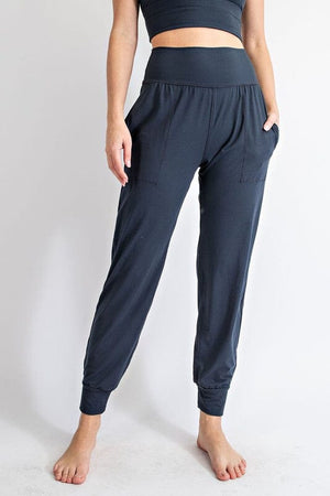 PLUS SIZE BUTTER SOFT JOGGERS WITH POCKETS Rae Mode 