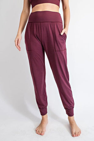 PLUS SIZE BUTTER SOFT JOGGERS WITH POCKETS Rae Mode 