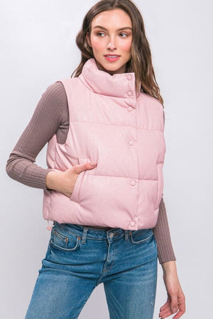 PU Padded Vest Love Tree 