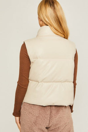 PU Padded Vest Love Tree 