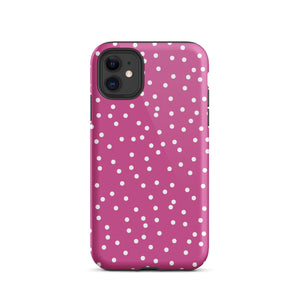 Purple Dots iPhone Case - KBB Exclusive Knitted Belle Boutique iPhone 11 