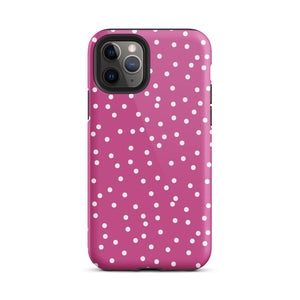 Purple Dots iPhone Case - KBB Exclusive Knitted Belle Boutique iPhone 11 Pro 