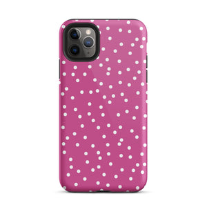 Purple Dots iPhone Case - KBB Exclusive Knitted Belle Boutique iPhone 11 Pro Max 
