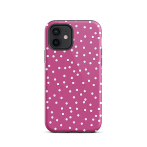Purple Dots iPhone Case - KBB Exclusive Knitted Belle Boutique iPhone 12 