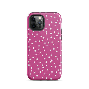 Purple Dots iPhone Case - KBB Exclusive Knitted Belle Boutique iPhone 12 Pro 