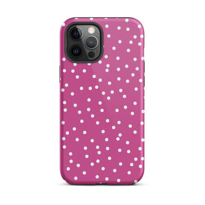 Purple Dots iPhone Case - KBB Exclusive Knitted Belle Boutique iPhone 12 Pro Max 