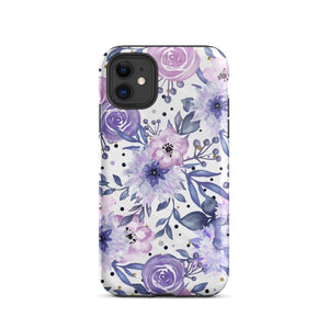 Purple Floral iPhone Case Knitted Belle Boutique iPhone 11 