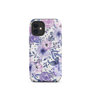Purple Floral iPhone Case Knitted Belle Boutique iPhone 12 mini 