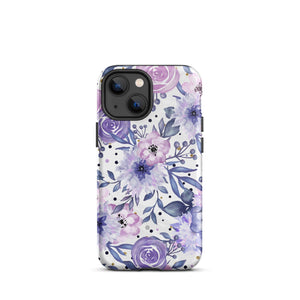 Purple Floral iPhone Case Knitted Belle Boutique iPhone 13 mini 