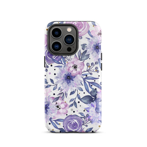 Purple Floral iPhone Case Knitted Belle Boutique iPhone 13 Pro 