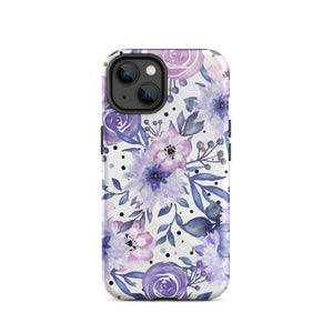 Purple Floral iPhone Case Knitted Belle Boutique iPhone 14 