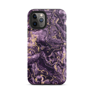 Purple Marble iPhone Case - KBB Exclusive Knitted Belle Boutique iPhone 11 Pro 