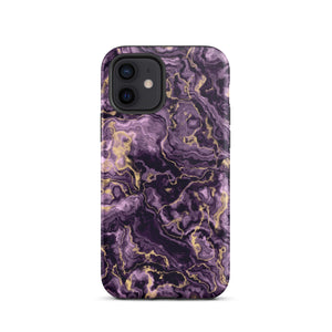 Purple Marble iPhone Case - KBB Exclusive Knitted Belle Boutique iPhone 12 