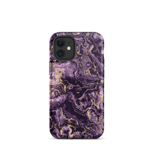 Purple Marble iPhone Case - KBB Exclusive Knitted Belle Boutique iPhone 12 mini 