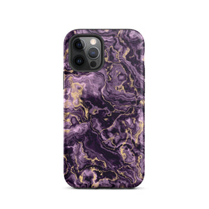 Purple Marble iPhone Case - KBB Exclusive Knitted Belle Boutique iPhone 12 Pro 