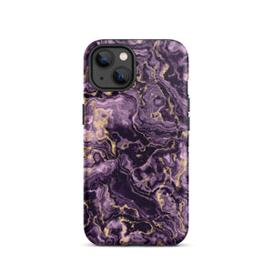 Purple Marble iPhone Case - KBB Exclusive Knitted Belle Boutique iPhone 13 