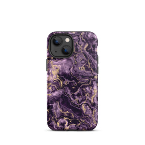 Purple Marble iPhone Case - KBB Exclusive Knitted Belle Boutique iPhone 13 mini 