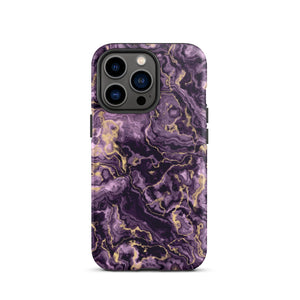 Purple Marble iPhone Case - KBB Exclusive Knitted Belle Boutique iPhone 13 Pro 