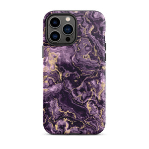 Purple Marble iPhone Case - KBB Exclusive Knitted Belle Boutique iPhone 13 Pro Max 