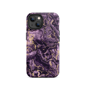 Purple Marble iPhone Case - KBB Exclusive Knitted Belle Boutique iPhone 14 