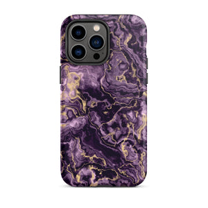 Purple Marble iPhone Case - KBB Exclusive Knitted Belle Boutique iPhone 14 Pro Max 