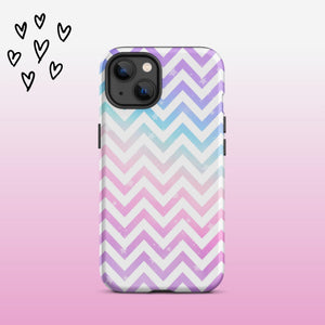 Rainbow Zigzag iPhone Case - KBB Exclusive Knitted Belle Boutique iPhone 13 