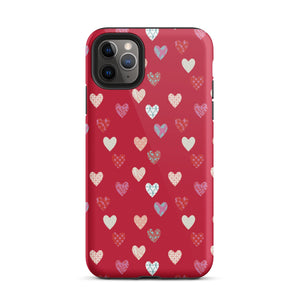 Red Sweethearts iPhone Case - KBB Exclusive Knitted Belle Boutique iPhone 11 Pro Max 